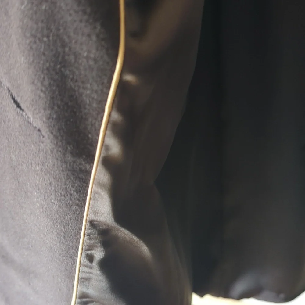 Mackage wool leather trim cozy belt winter trench coat - Picture 10 of 11